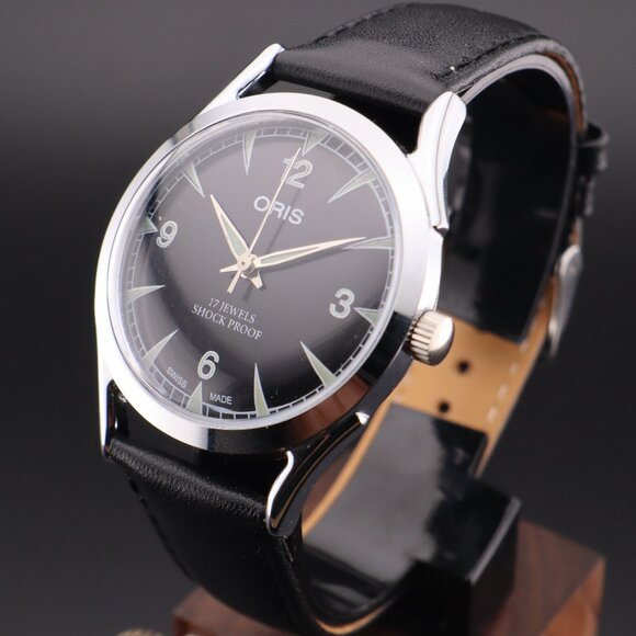 Oris Vintage Swiss 17 Jewels Hand-Wound Mechanical Men's Watch - FREE SHIPPING - Picture 2 of 12